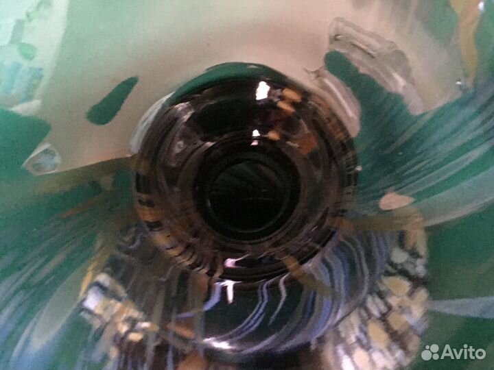 Шикарная ваза из цветного стекла. СССР