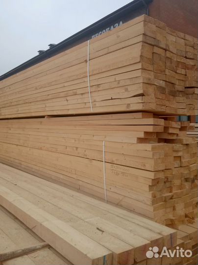 Доска обрезная 50х150х6000 мм, дисковый распил