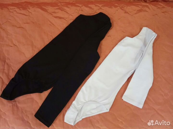 Купальник гимнастический черный р. 140-146