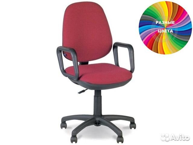 Офисное кресло Комфорт кожзам черный