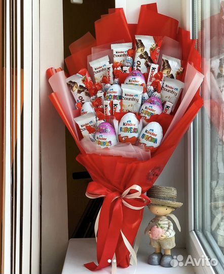 Сладкие букеты из конфет