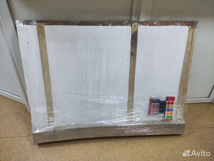 Доска магнитно маркерная 120*90см на колесах