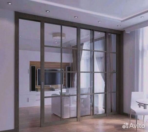 Каскадные межкомнатные раздвижные перегородки