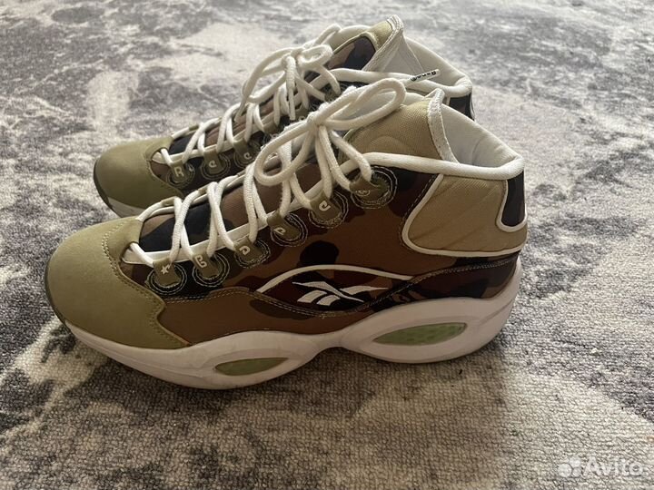 Reebok x Bape Question 1 mid Оригинал 44,5