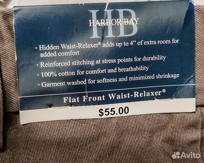 Брюки мужские чинос Harbor Bay, р. 68-70 (W52)