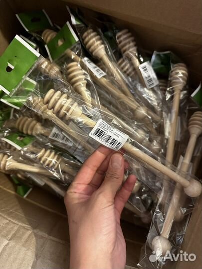 Деревянная палочка для меда 41 шт