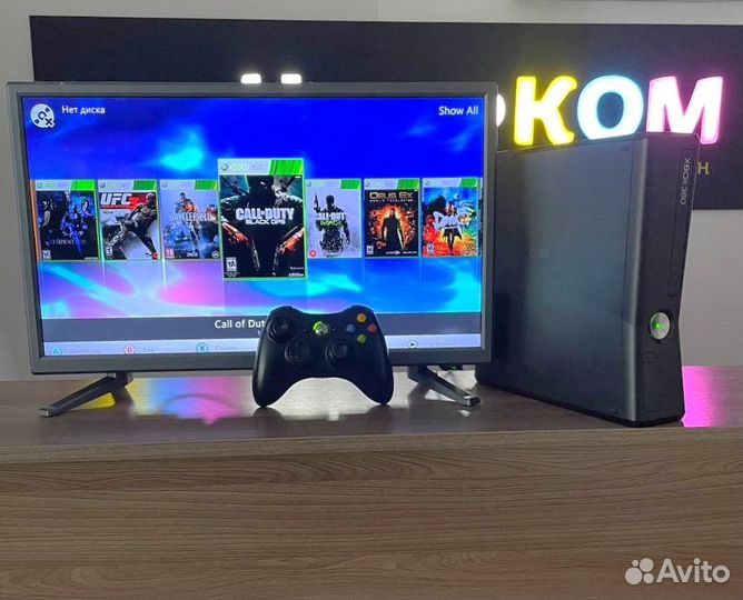 Прошитая xbox360 Slim 750GB FreeBoot + игры
