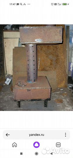 Печь на отработке работает отлично