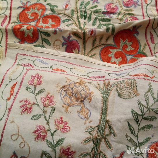 Узбекское сюзане. Ручная вышивка. Панно, дорожка