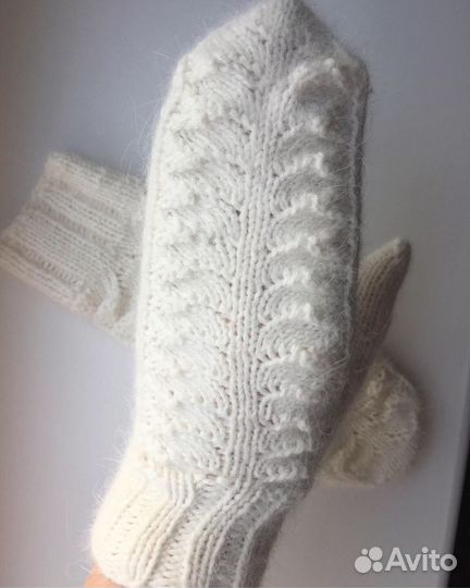 Рукавицы, ручная вязка