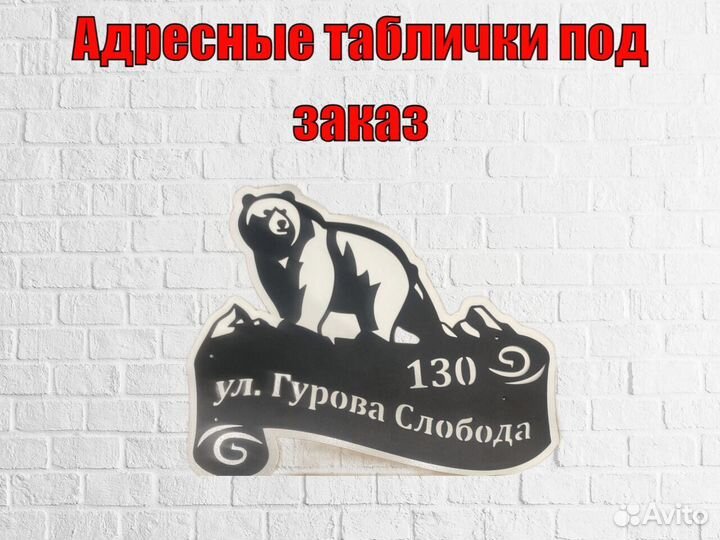 Табличка на дом с адресом