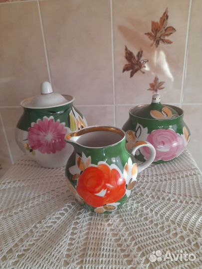 Сахарницы, молочники Дулево