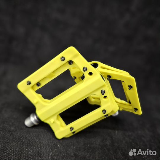 Педали HT Components PA12A, желто-зеленые (yellow