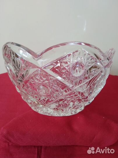 Ваза салатник хрустальный СССР