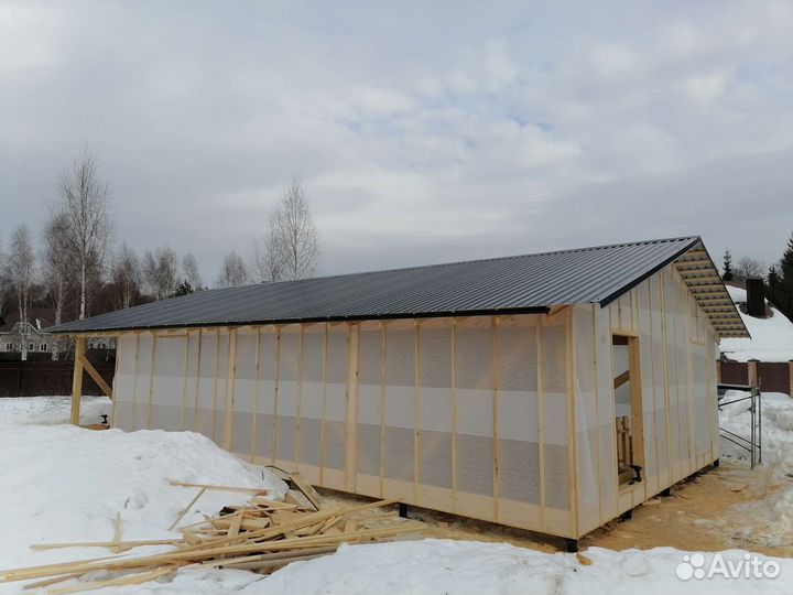 Отделка и сборка каркасных брусовых домов, заборы