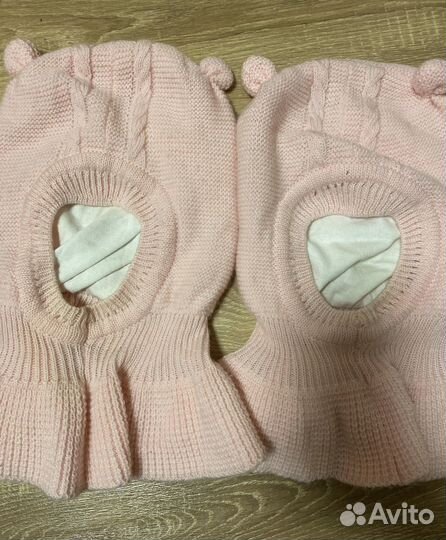 Шапка шлем для двойни