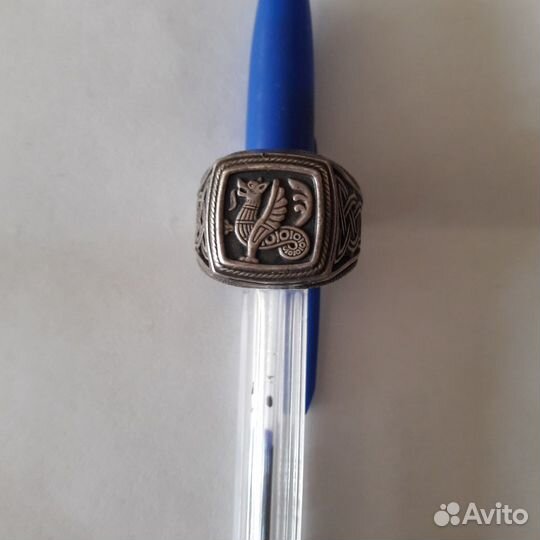 Перстень печатка серебро клеймо СССР 925проба