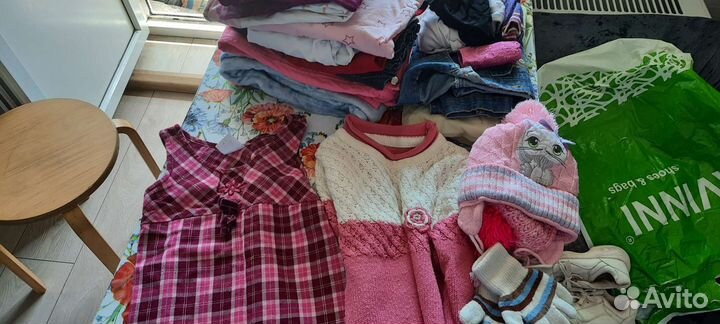 Детские вещи пакетом для девочек 104 110