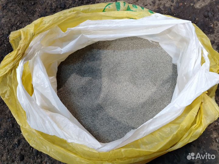 Песок голубой для аквариума