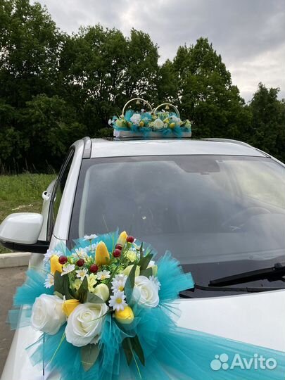 Свадебные украшения Морской бриз на машину