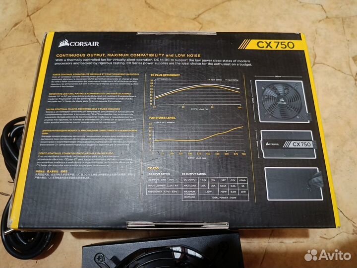 Блок питания Corsair CX750 750w