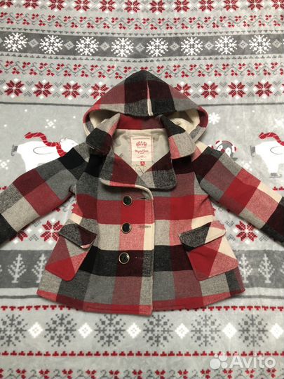 Пальто для девочки 104 см