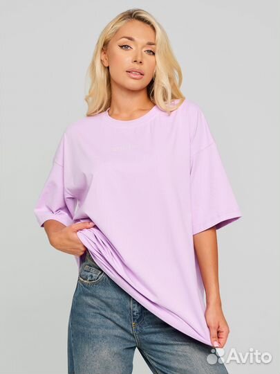 Футболка женская лила премиум качества Getereon