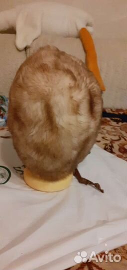 Шапка зимняя из натурального меха лама