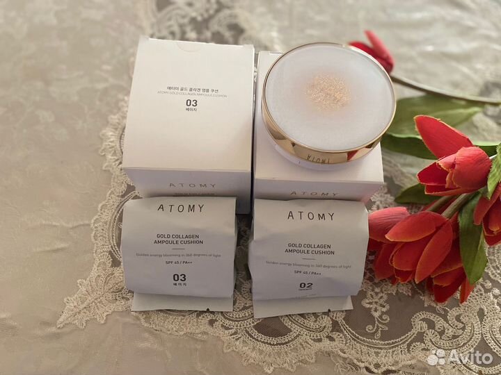 Кушон с золотым коллагеном от атоми
