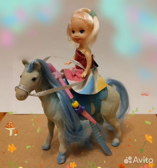 Куклы пупсы игрушки для купания лошадка