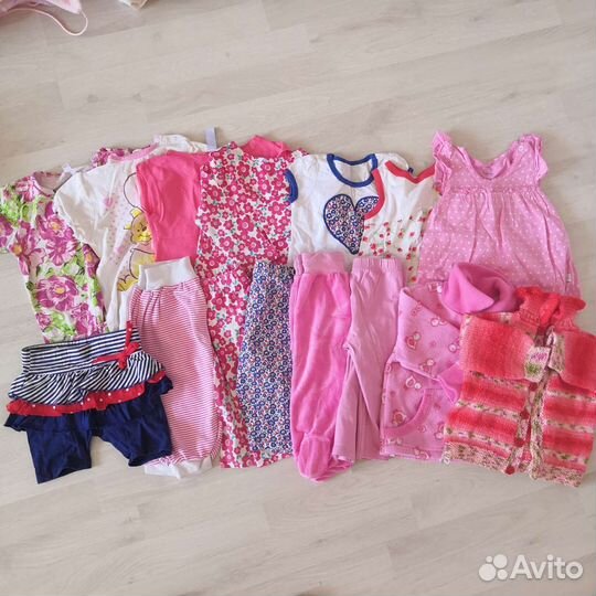 Детские вещи пакетом для девочек от 1года до 2 лет