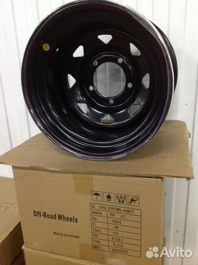 Диск ORW черный 5x139,7 10xR15 ET-44 DIA 110