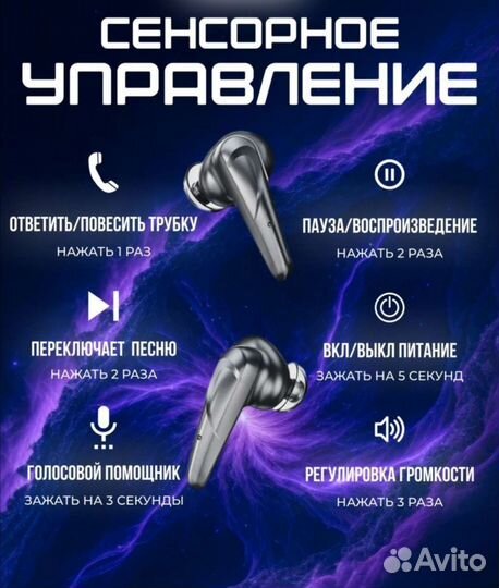 Беспроводные наушники новые