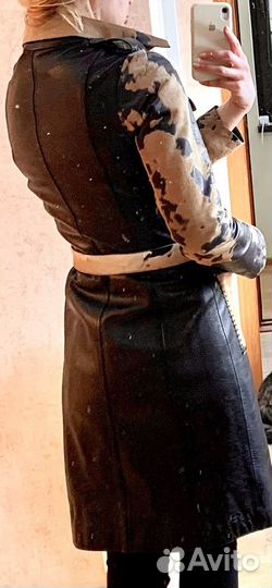 Кожаный плащ