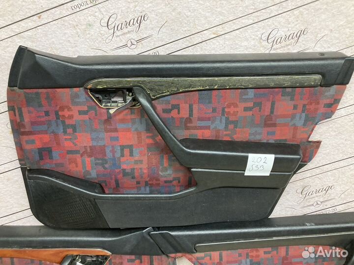 Дверные карты Mercedes w202