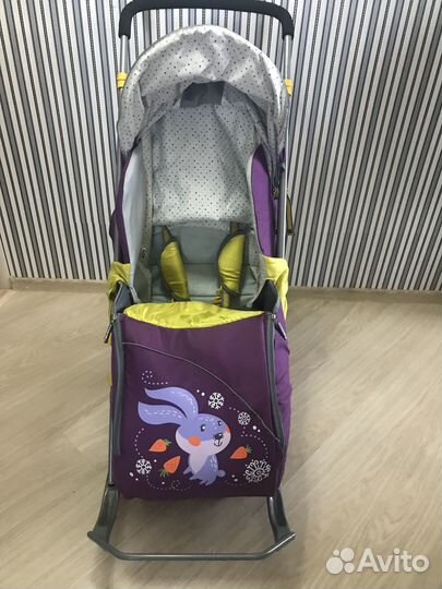 Детские санки коляска nika