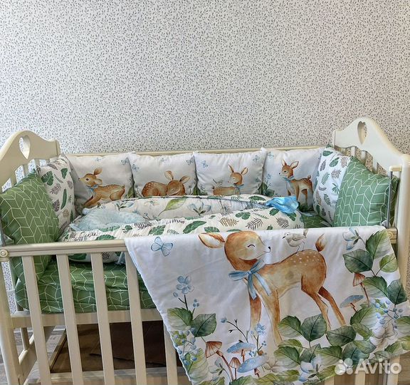 Бортики в кроватку,ручная работа на заказ