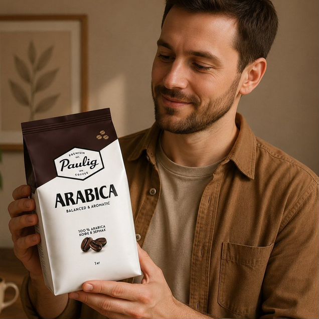 Кофе в зернах Paulig Arabica 1 кг