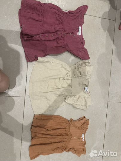 Три Платья Zara 9-12 месяцев, 12-18