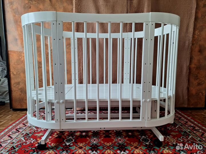 Детская кроватка трансформер с маятником Паулина