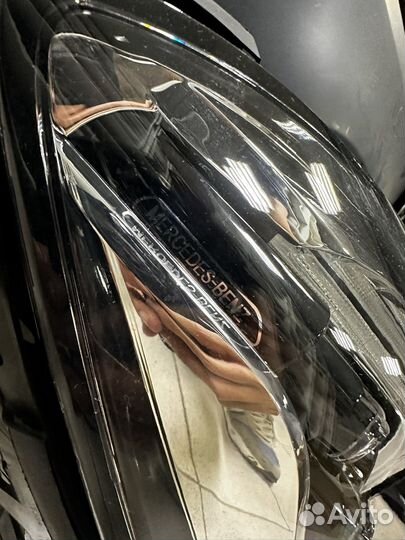 Mercedes benz w222 обвес в рестайлинг с фарами amg