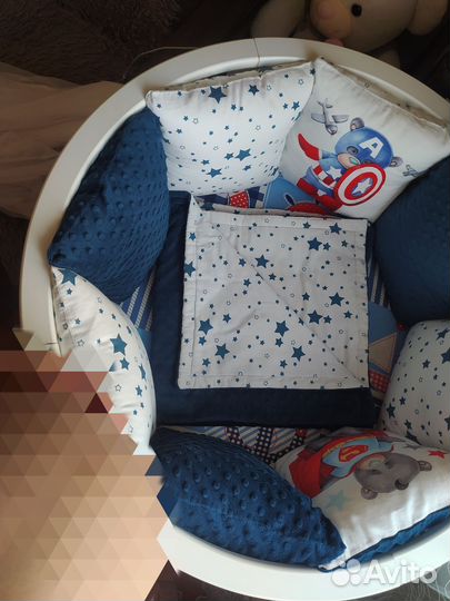 Бортики в детскую кроватку бу