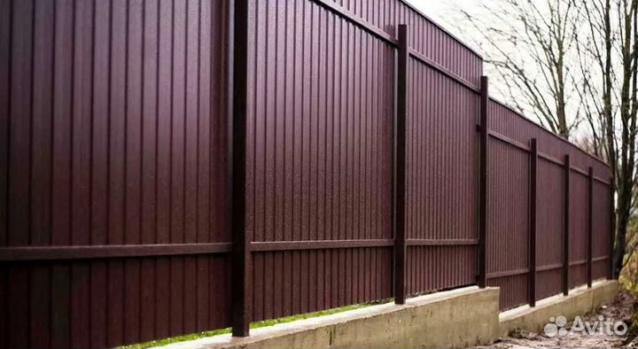 Забор металлический под ключ качественно