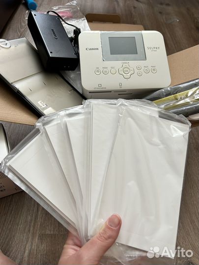 Фотопринтер canon selphy CP1000+комплект новый