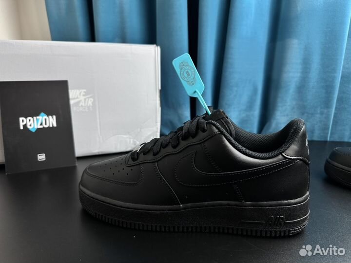 Кроссовки Nike Air Force 1 '07 black оригинал