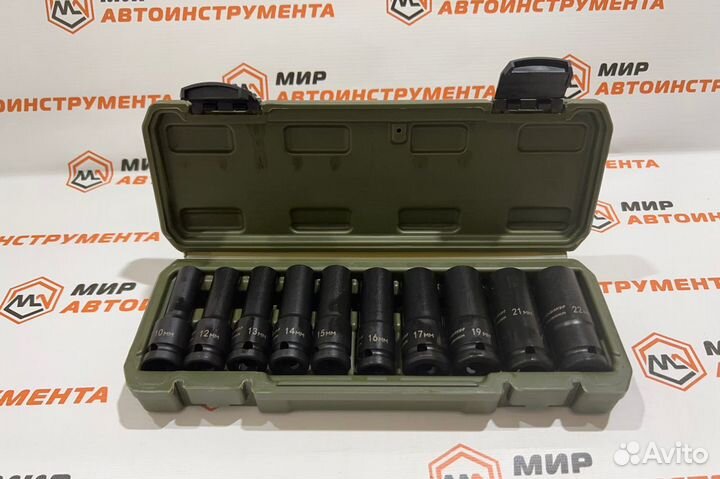 Набор головок ударных удлинённых 1/2