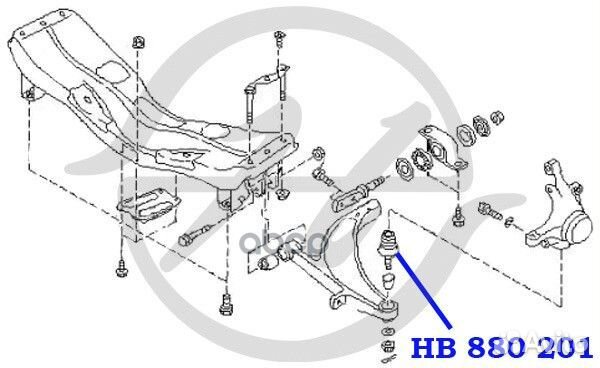 Опора шаровая HB880201 Hanse