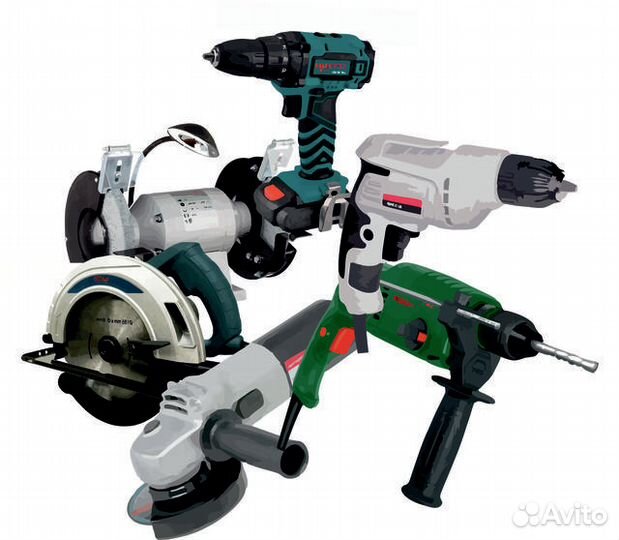 Перфораторы и другие эл.инструменты на время за пл