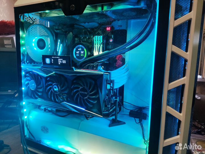 Корпус cooler master h500p mesh withe