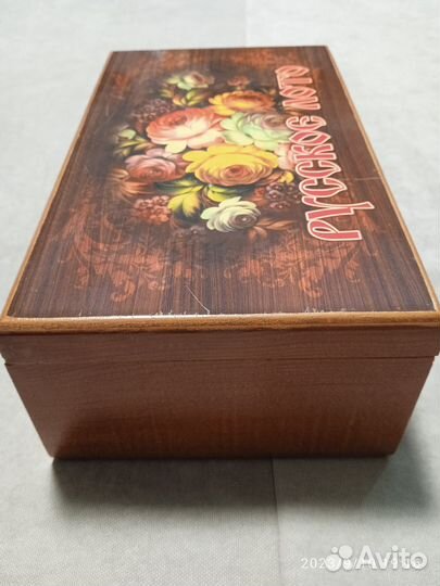 Русское лото в деревянной коробке 